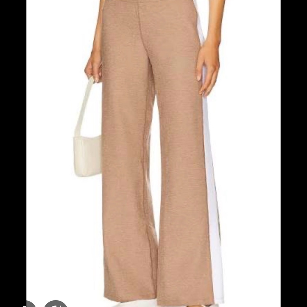 Beyond yoga tan wide leg laid back pants